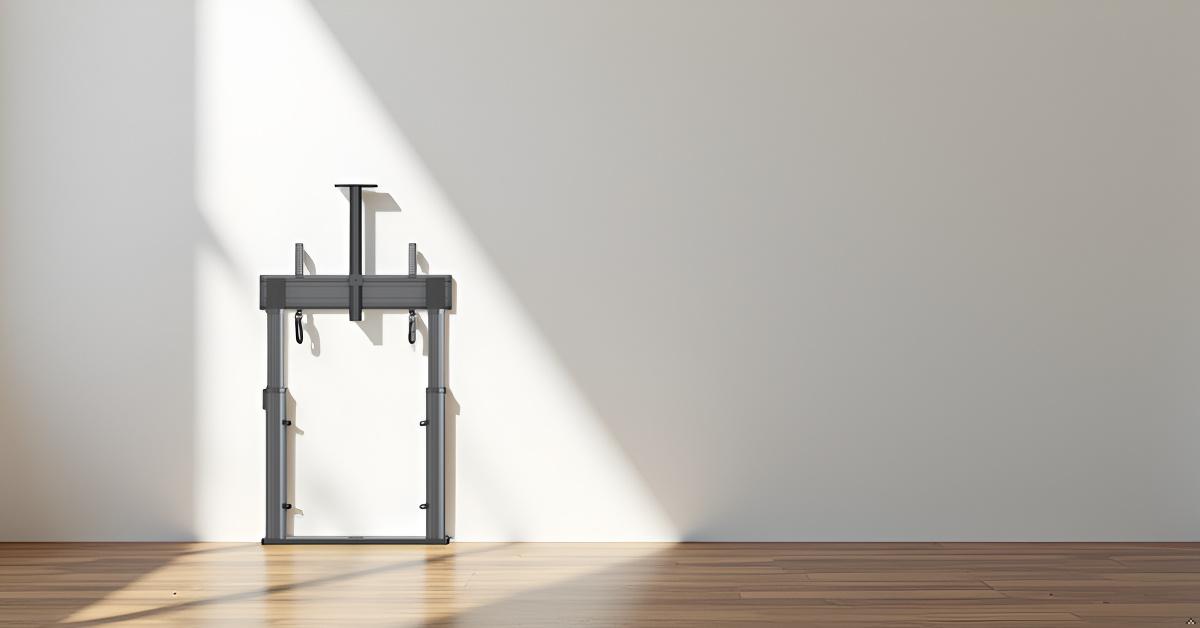Wall-mounted Motorized TV Cart